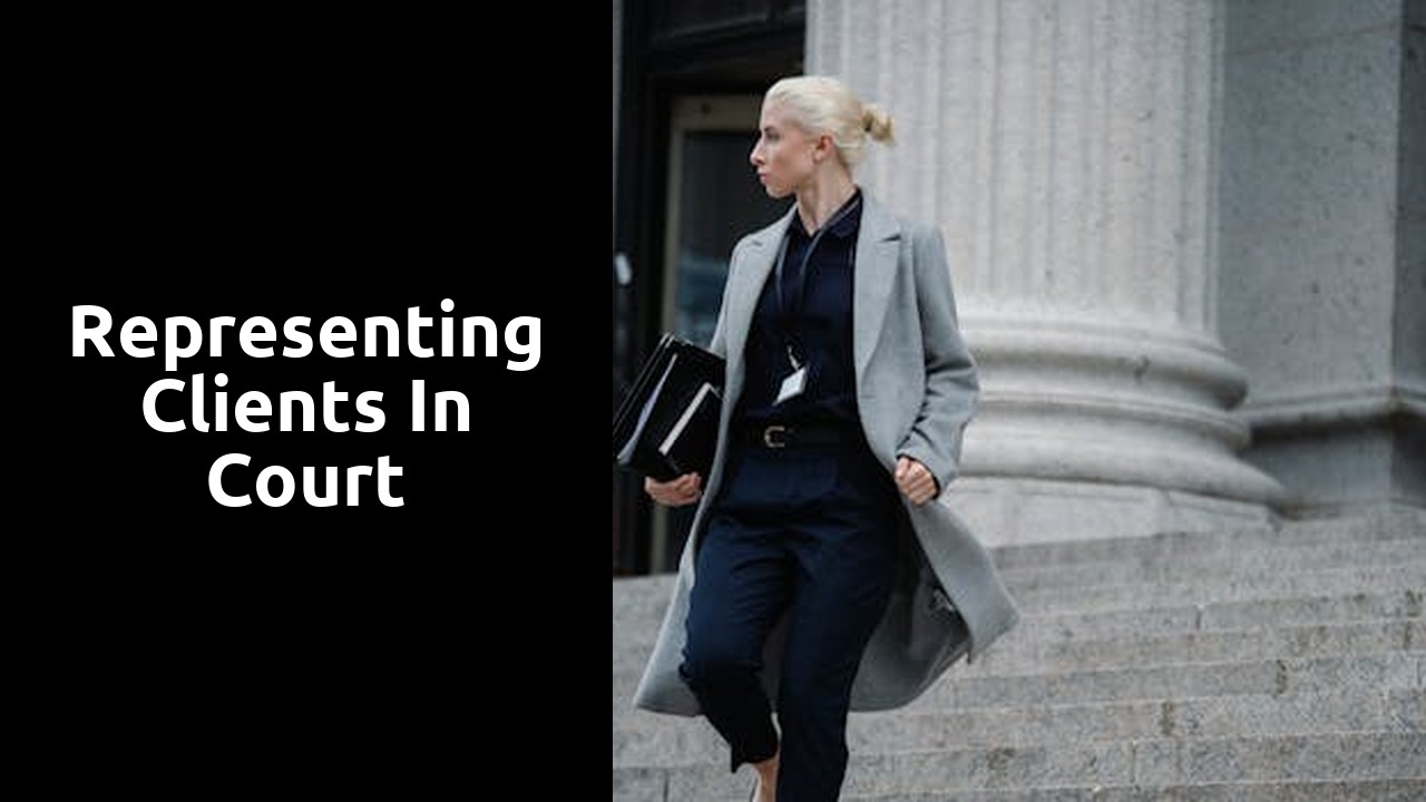 Representing clients in court